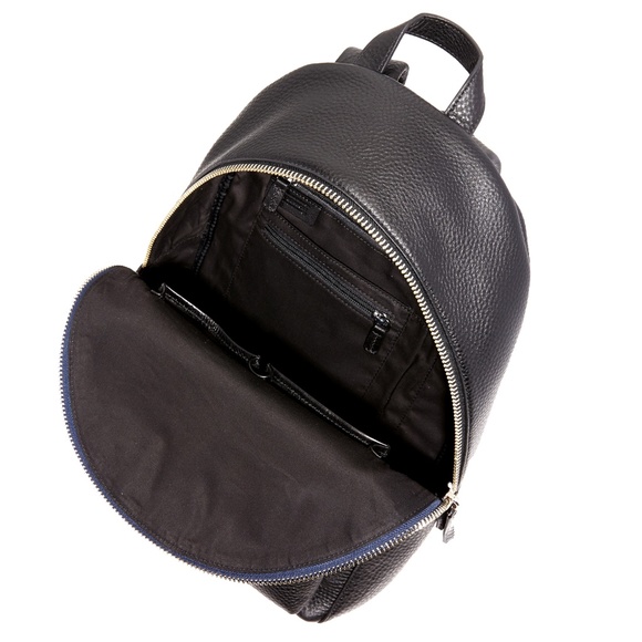 URI MINKOFF NWT Black Leather Paul Backpack NEW - Picture 7 of 8